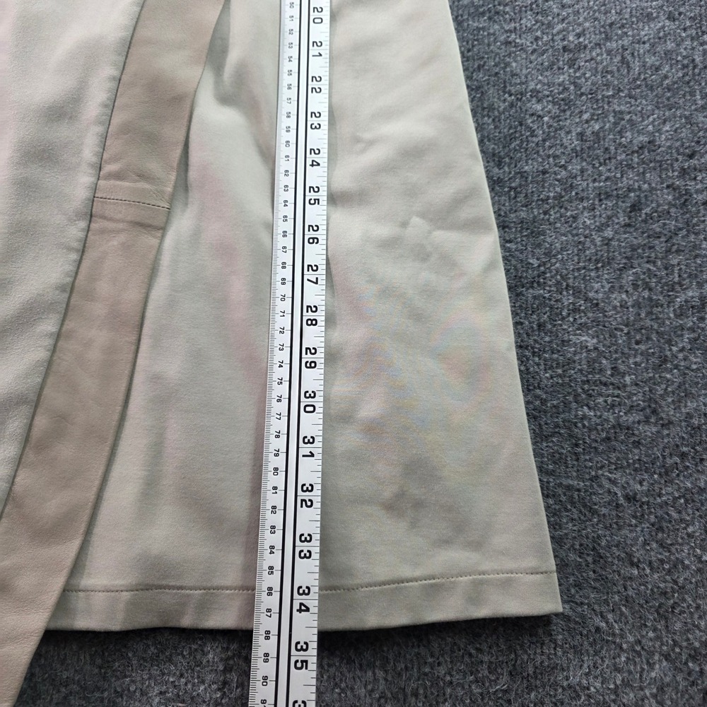 My Tribe Dress Genuine Leather Panel Sleeveless Shift Taupe Beige Size M Wom NEW - Picture 9 of 9